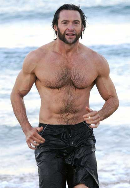 Hugh Jackman Bares His Big Smooth Chest Naked Male Celebrities