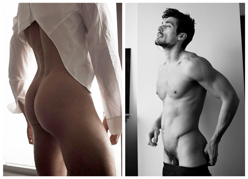 David Gandy Posing Completely Nude Naked Male Celebrities