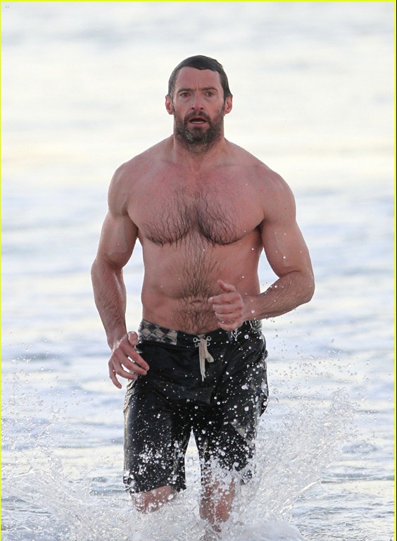 Hugh Jackman Strong And Burly Bare Chested Naked Male Celebrities