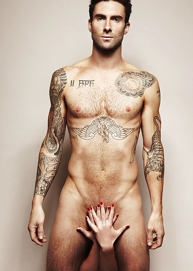 Adam Levine Posing Completely Naked Naked Male Celebrities