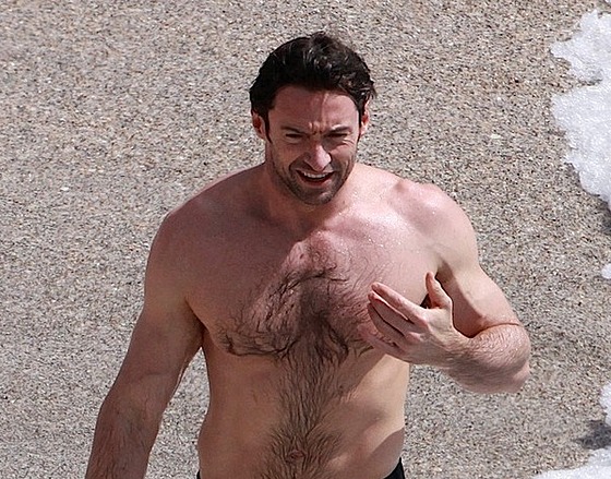 Hugh Jackman Wet In The Pool Scans Naked Male Celebrities