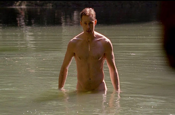 Alexander Skarsgard Totally Nude In A Shower Naked Male Celebrities