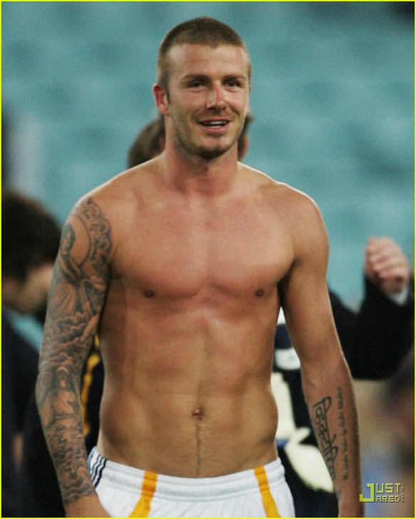 David Beckham Exposes His Muscle Body Naked Male Celebrities