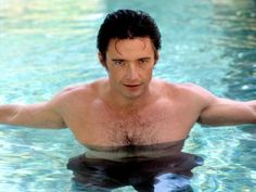 Hugh Jackman Wet In The Pool Scans Naked Male Celebrities