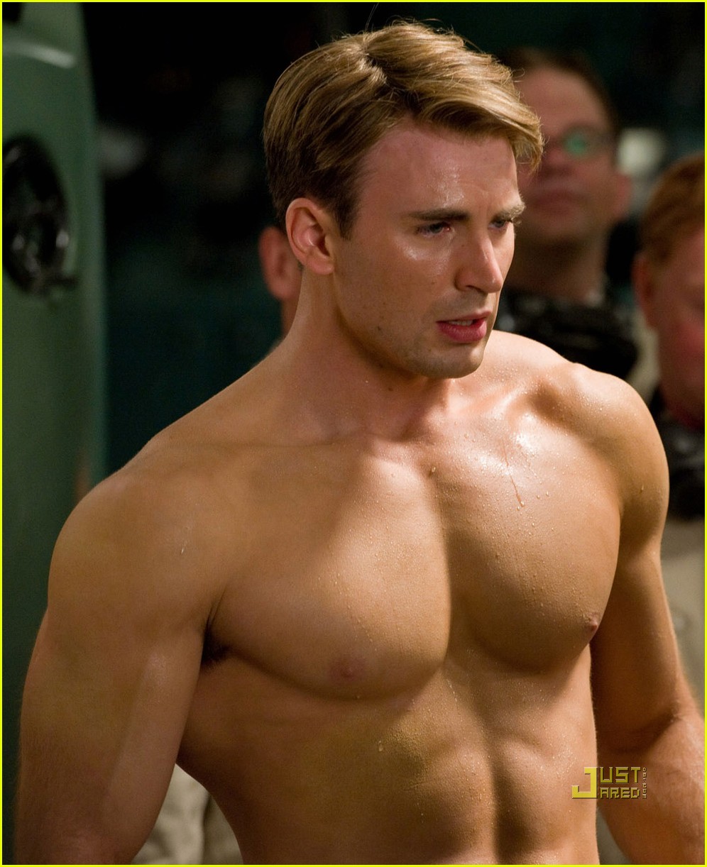 Chris Evans Posing Shirtless And Sexy Naked Male Celebrities