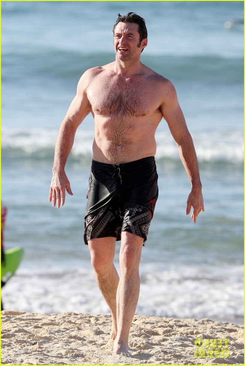Hugh Jackman shirtless in panties - Naked Male celebrities