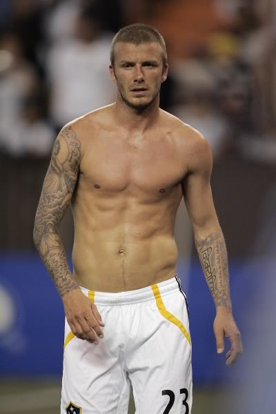 David Beckham Exposes His Muscle Body Naked Male Celebrities