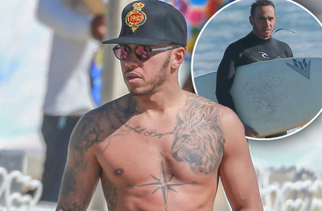 Lewis Hamilton Paparazzi Shirtless Photos Naked Male Celebrities