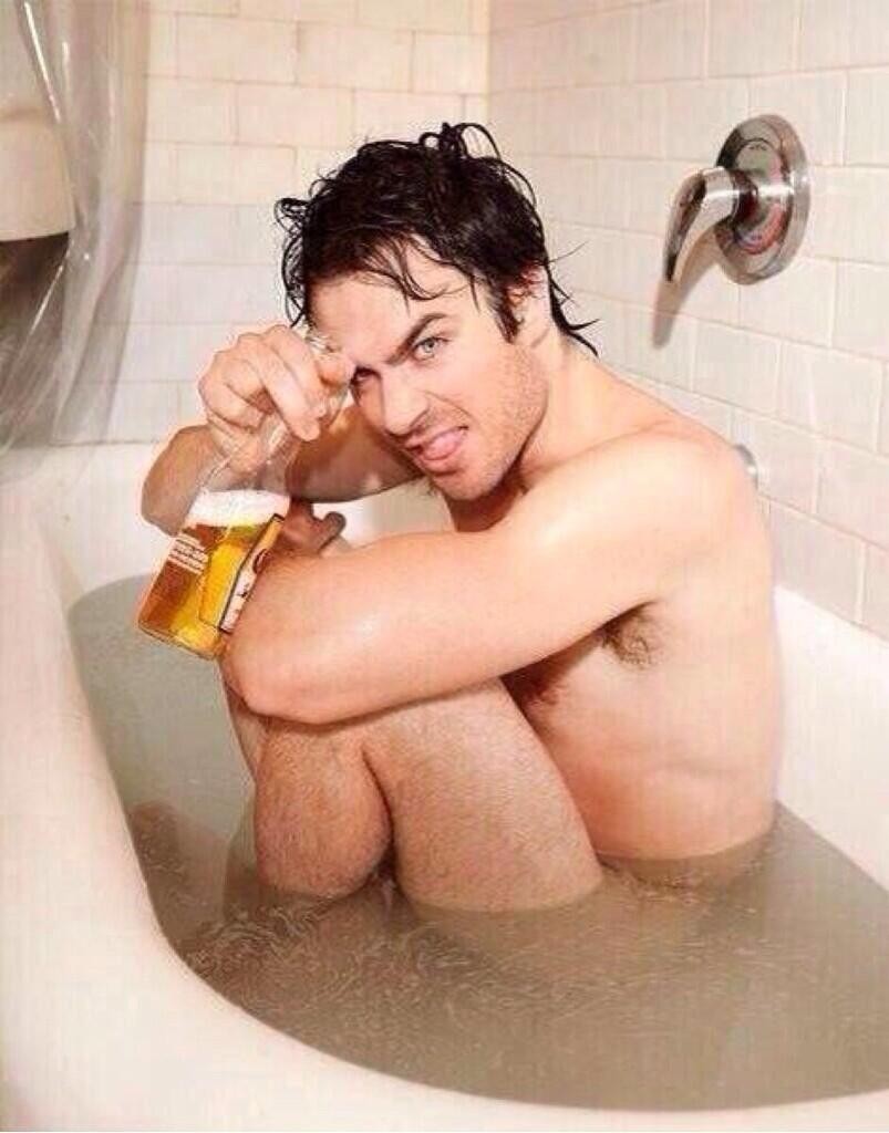 Ian Somerhalder exposed in bath vidcaps – Naked Male celebrities