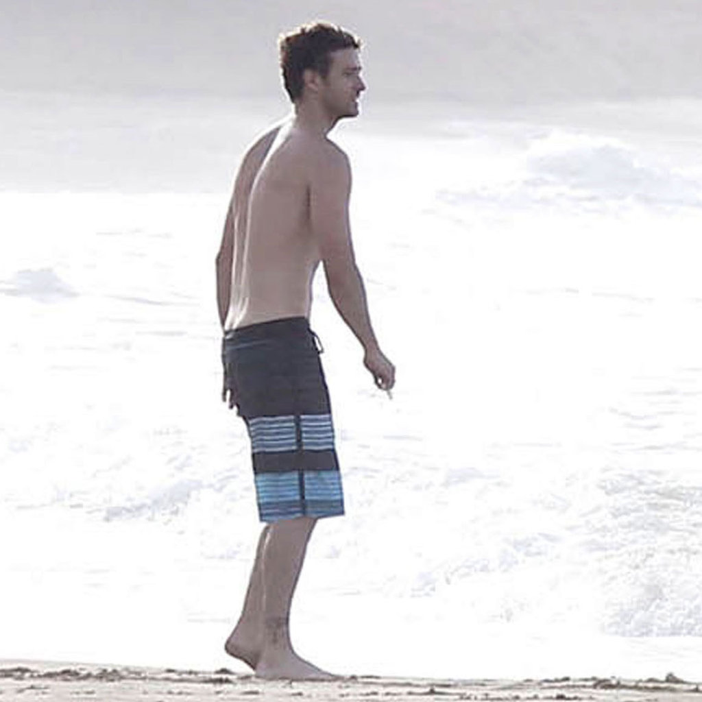 Justin Timberlake Sunbathes Shirtless Outdoors Naked Male Celebrities