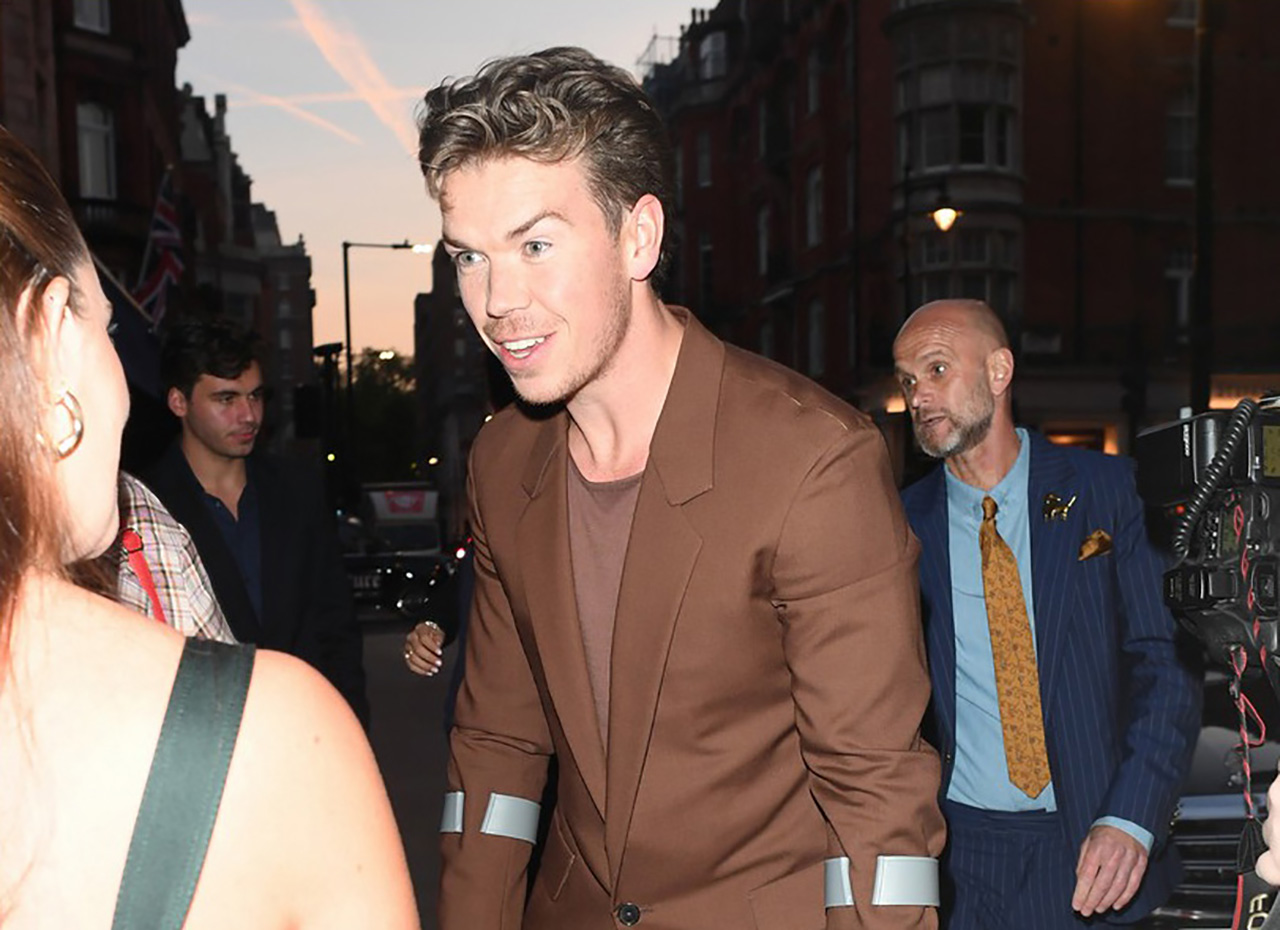 Will Poulter with crutches? What happened?