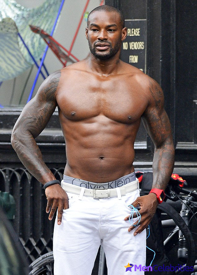 Tyson Beckford shirtless