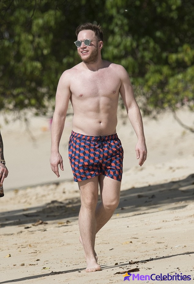 Olly Murs shirtless