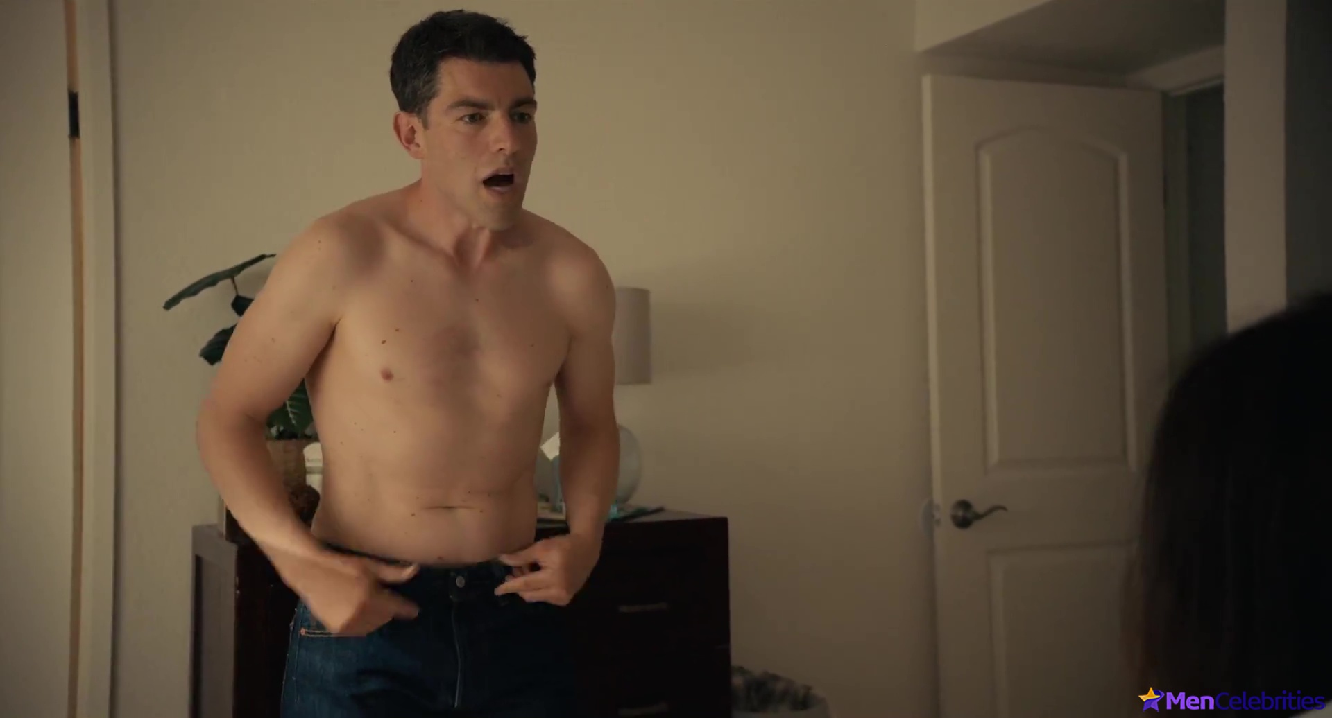 Max Greenfield shirtless