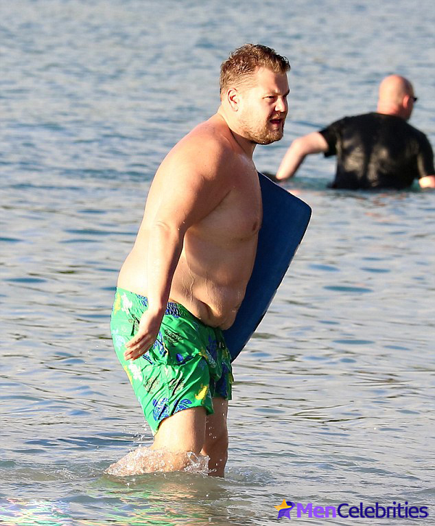 James Corden bulge