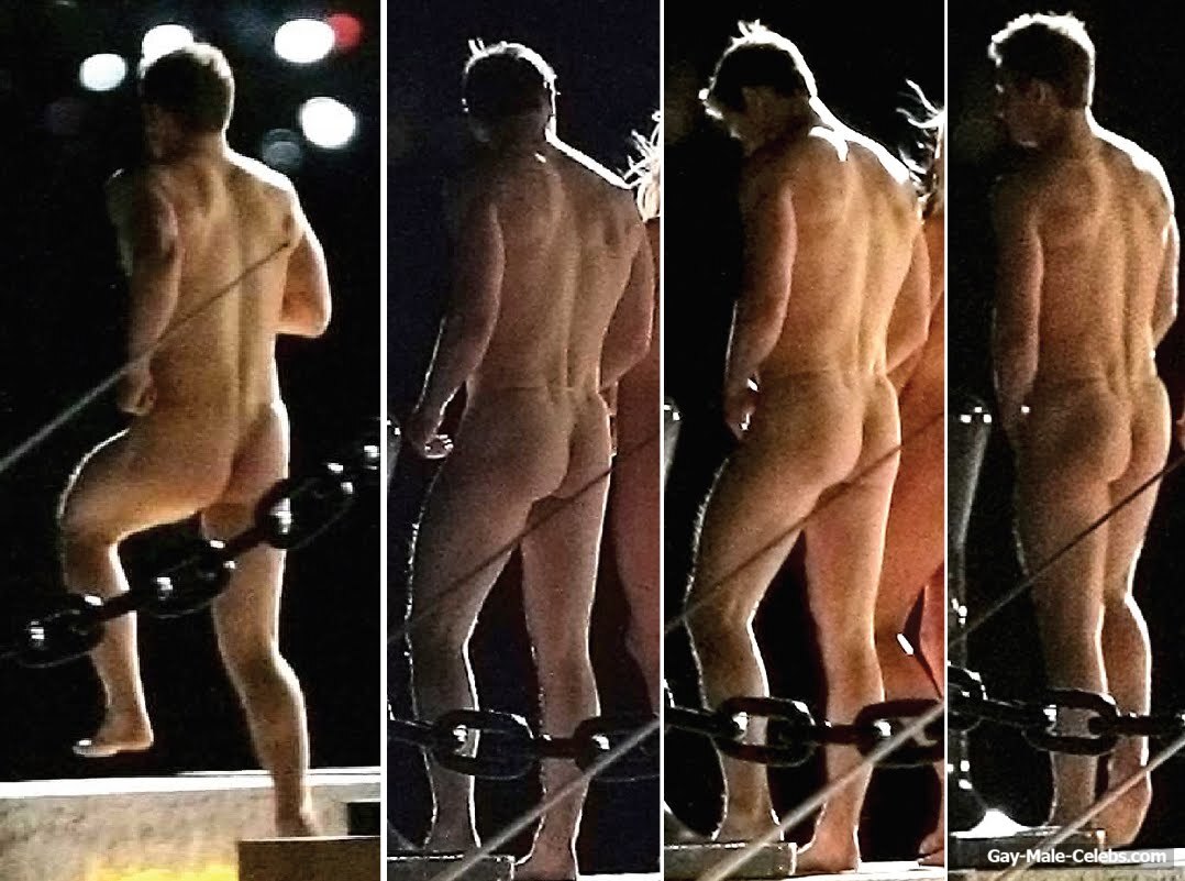 Chris Evans naked buttocks