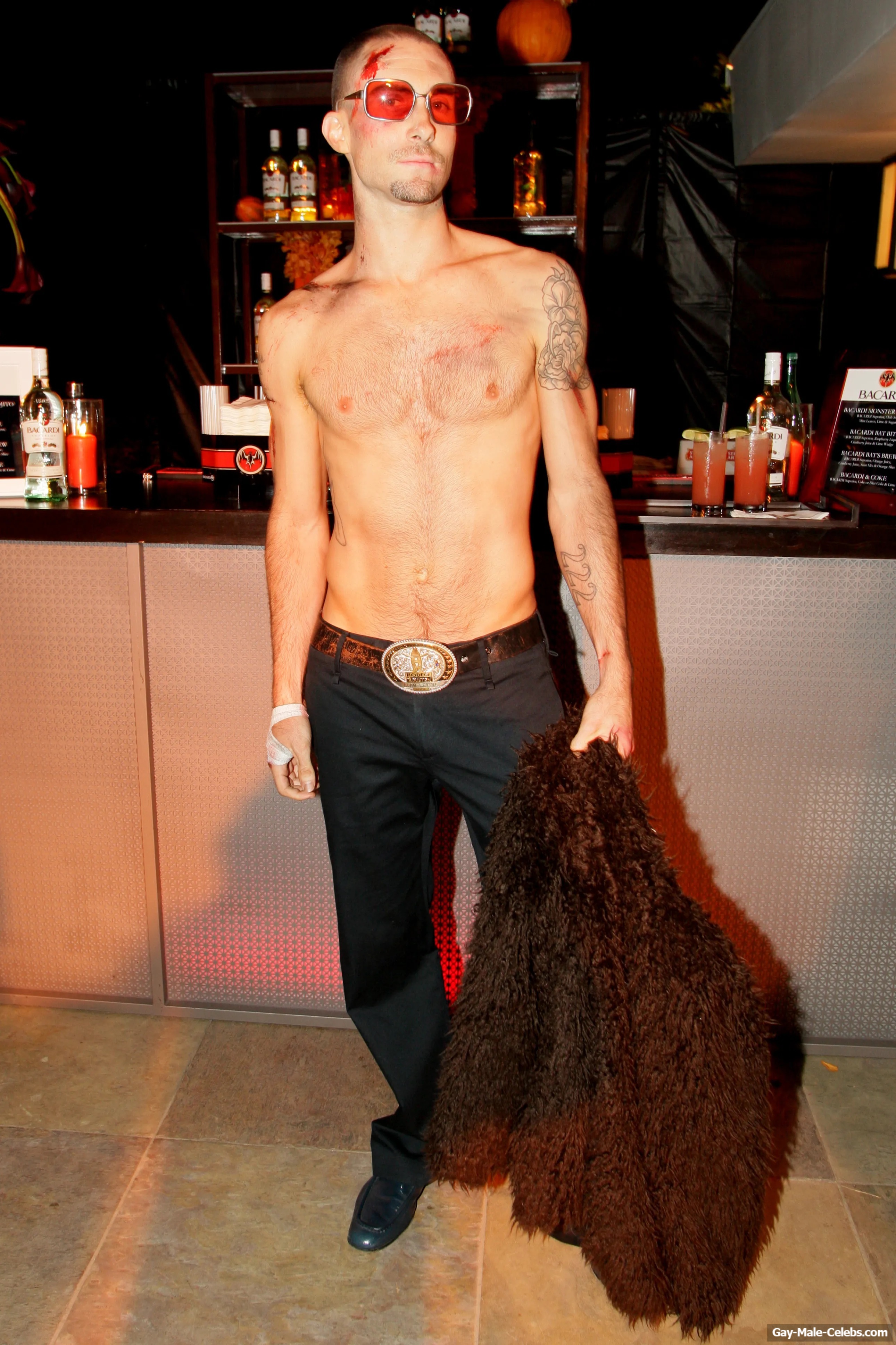 Adam Levine shirtless