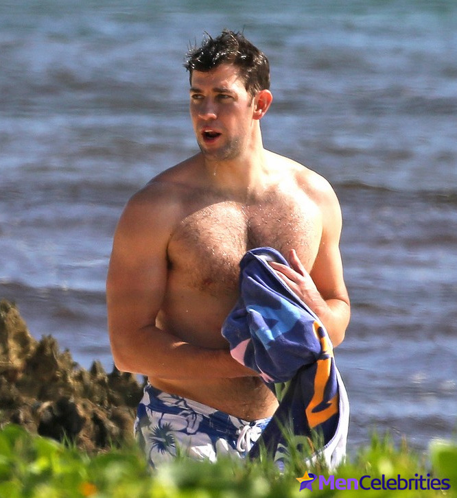 John Krasinski shirtless