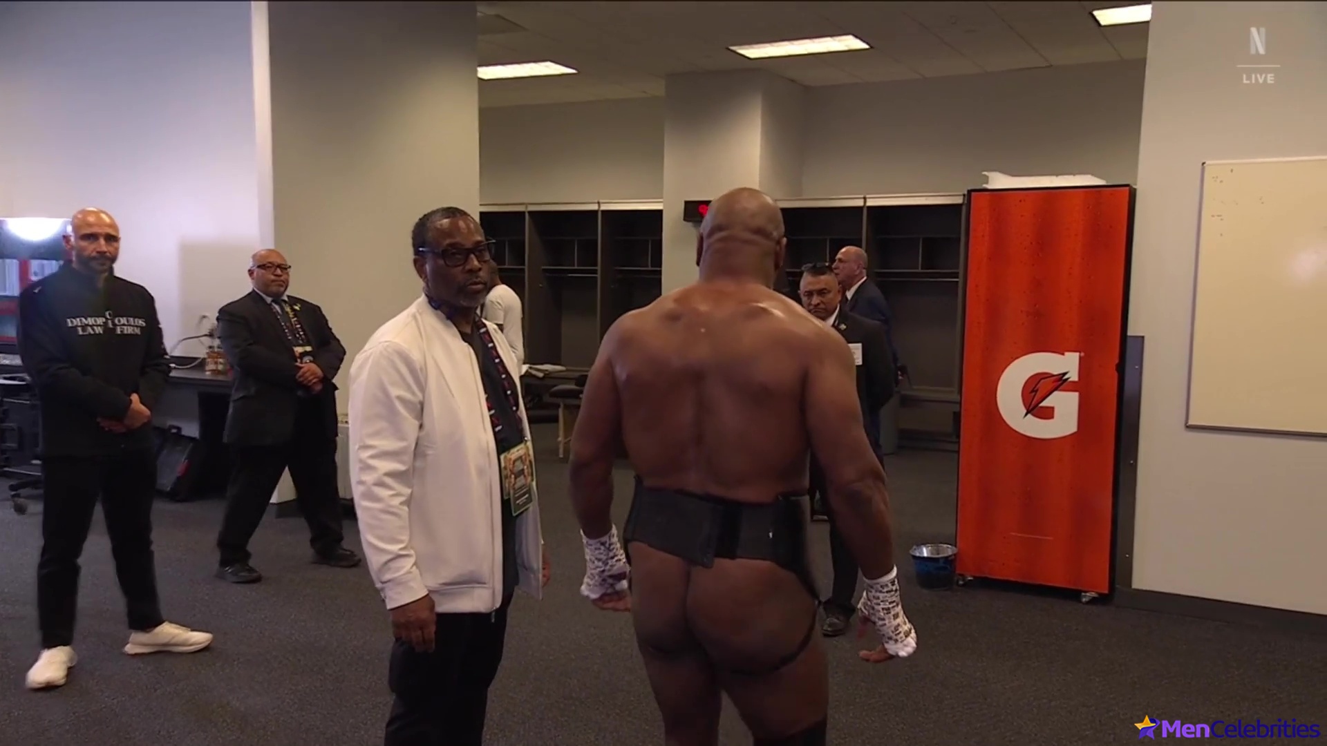 Mike Tyson bare butt