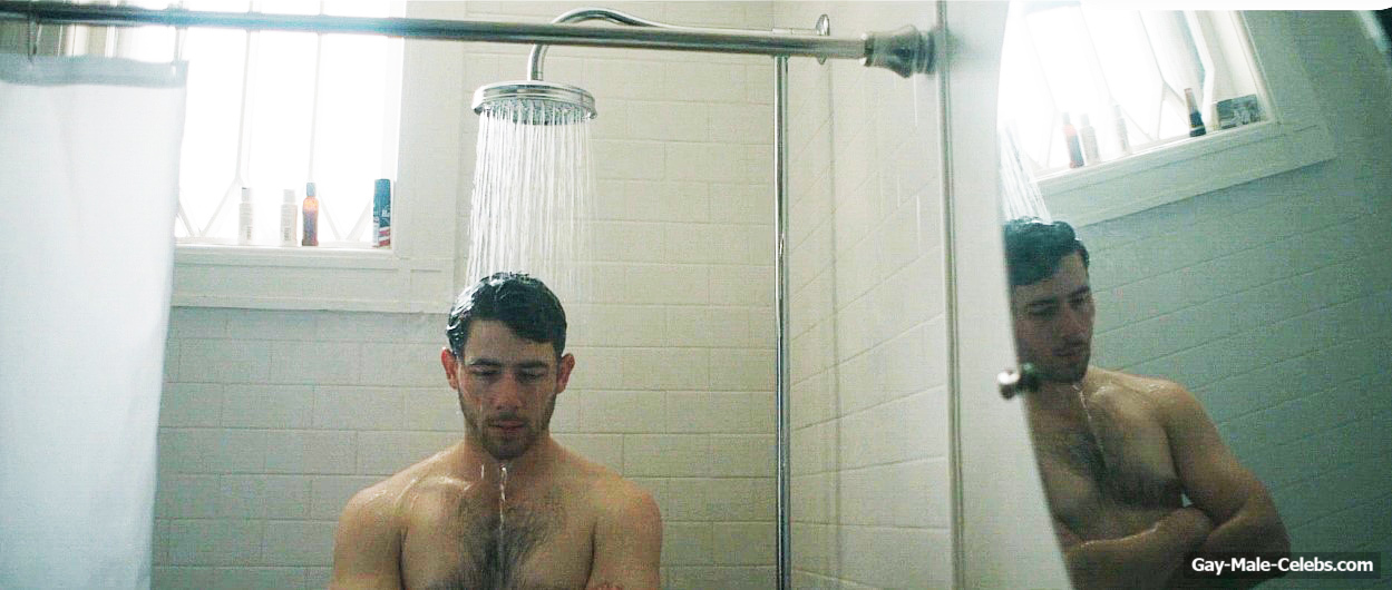 Nick Jonas shirtless