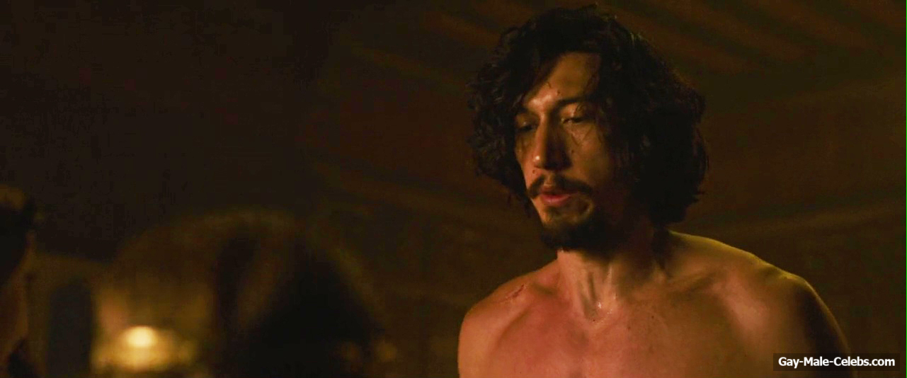 Adam Driver shirtless