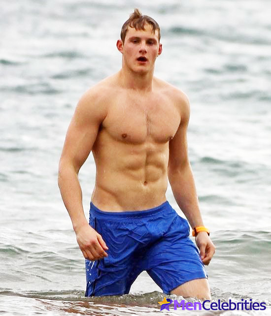 Alexander Ludwig nudity on a beach