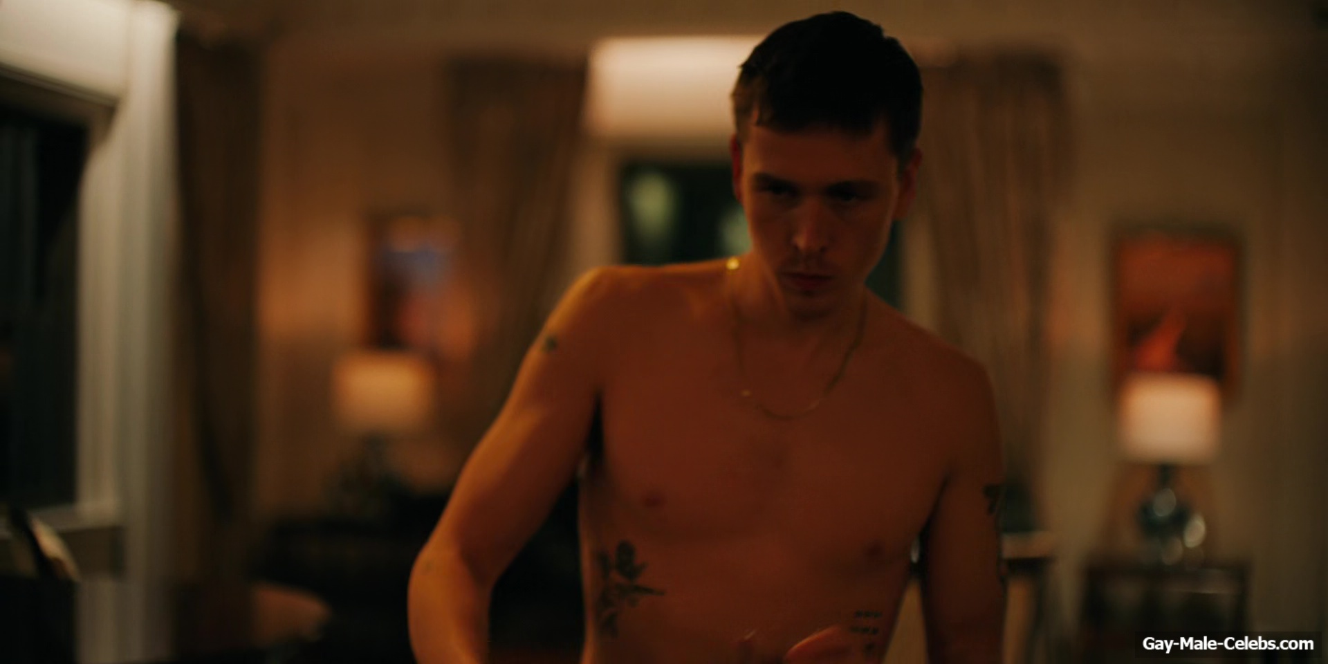 Harris Dickinson shirtless