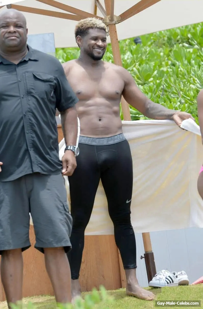 Usher cock bulge