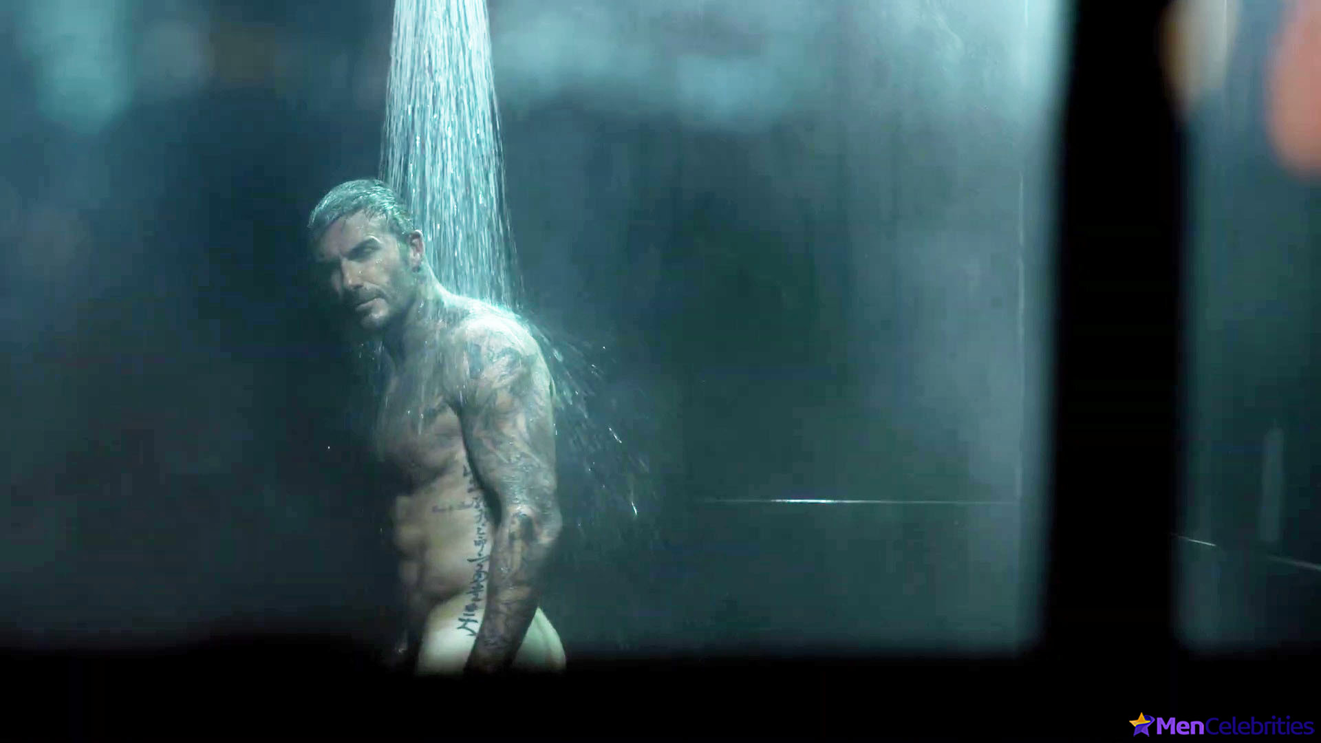 David Beckham naked butt