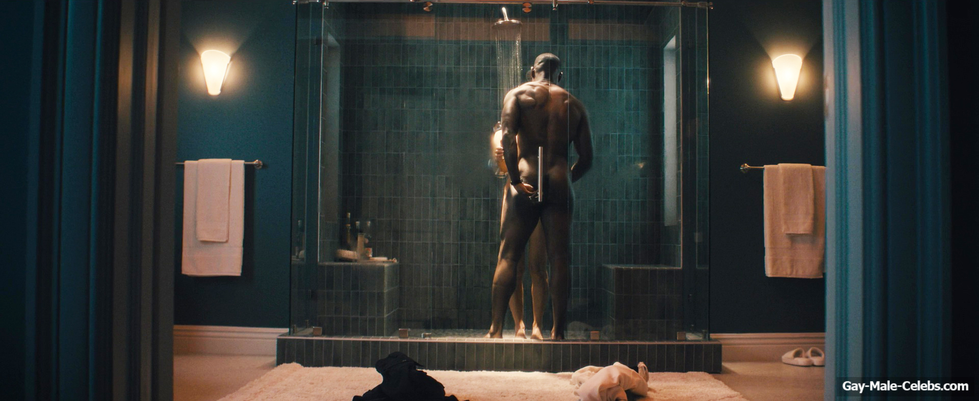 Sterling K Brown naked in shower