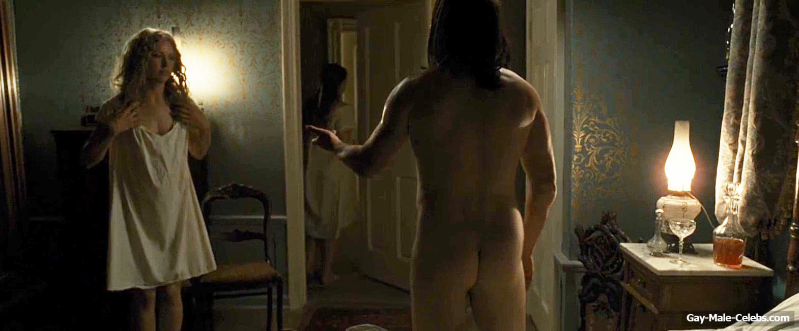 Jason Isaacs exposed bum