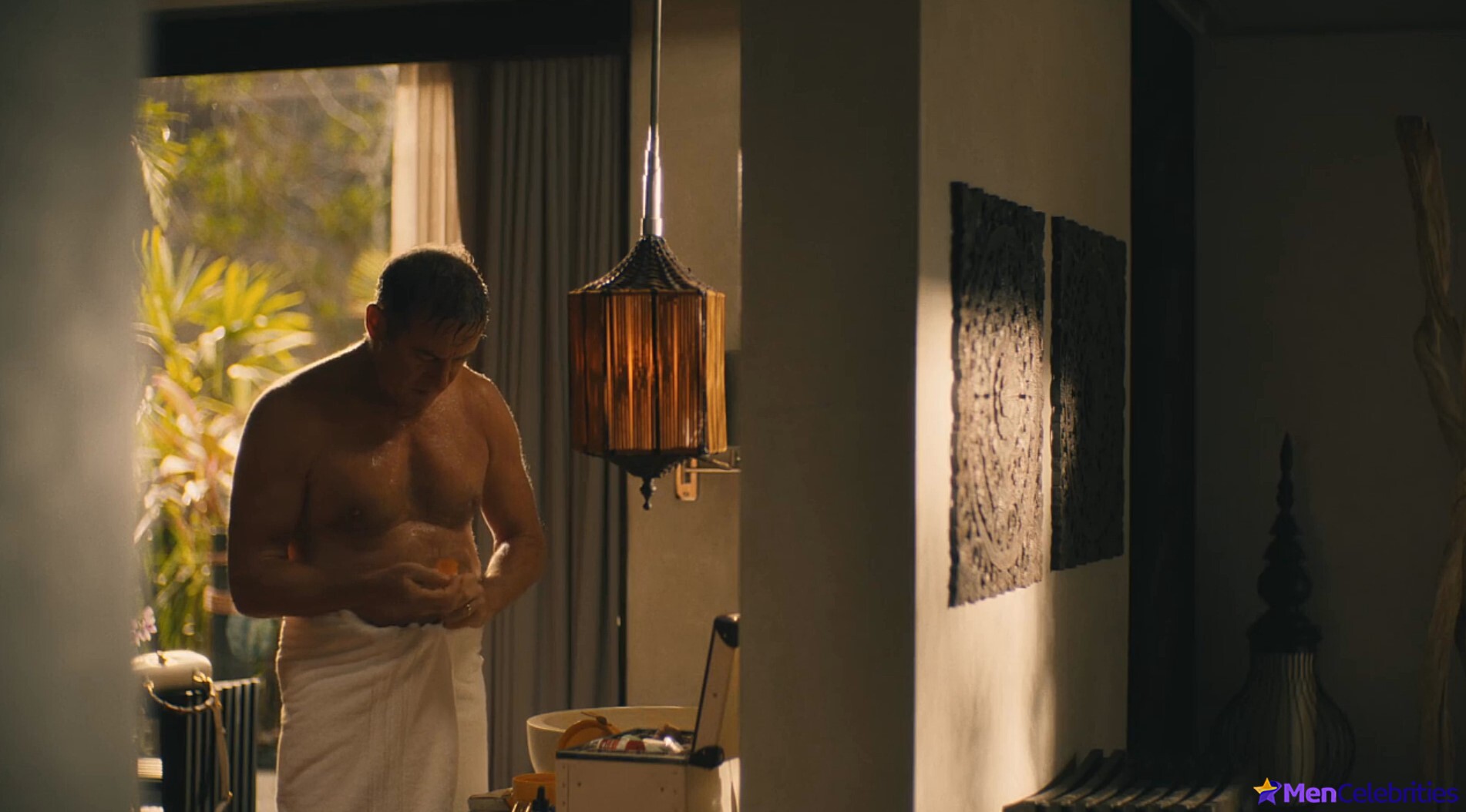 Jason Isaacs nude torso