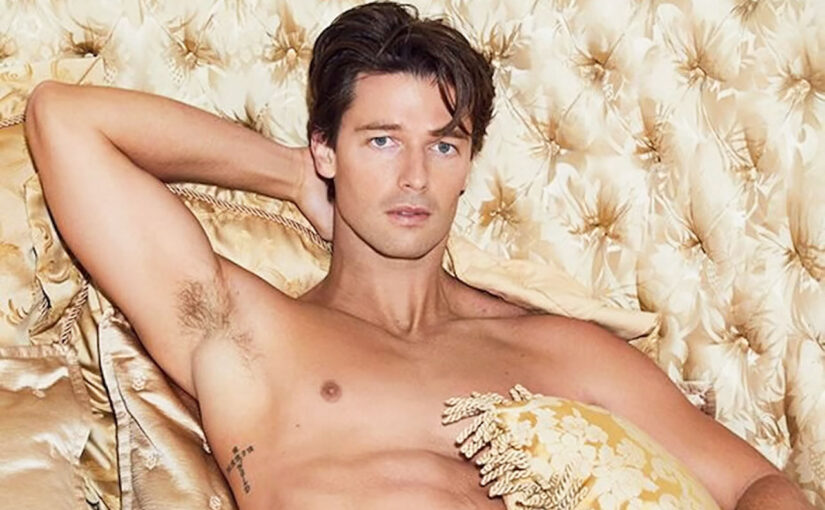 Patrick Schwarzenegger Shirtless & Underwear Wedding Prep Site