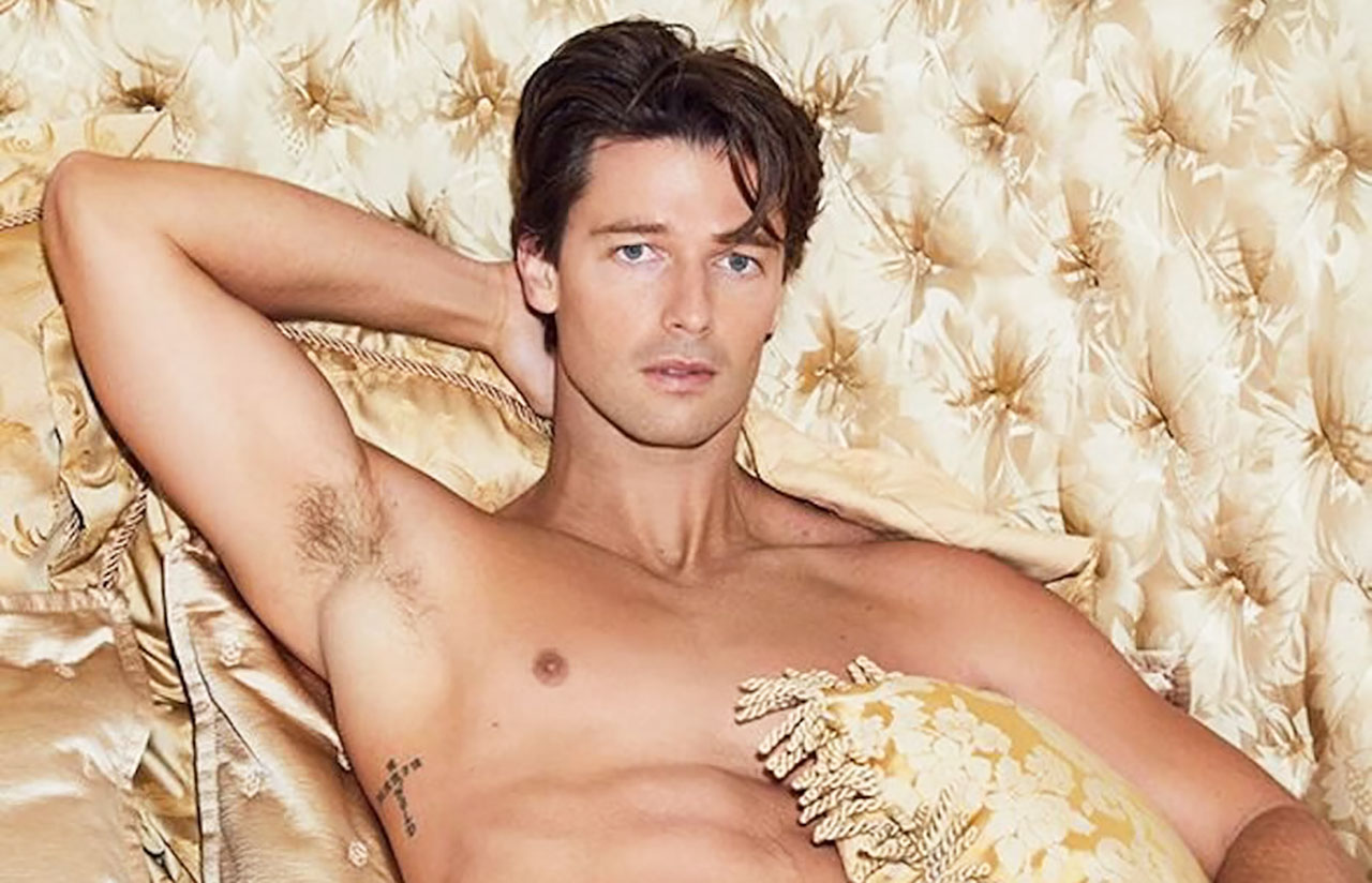 Patrick Schwarzenegger Shirtless & Underwear Wedding Prep