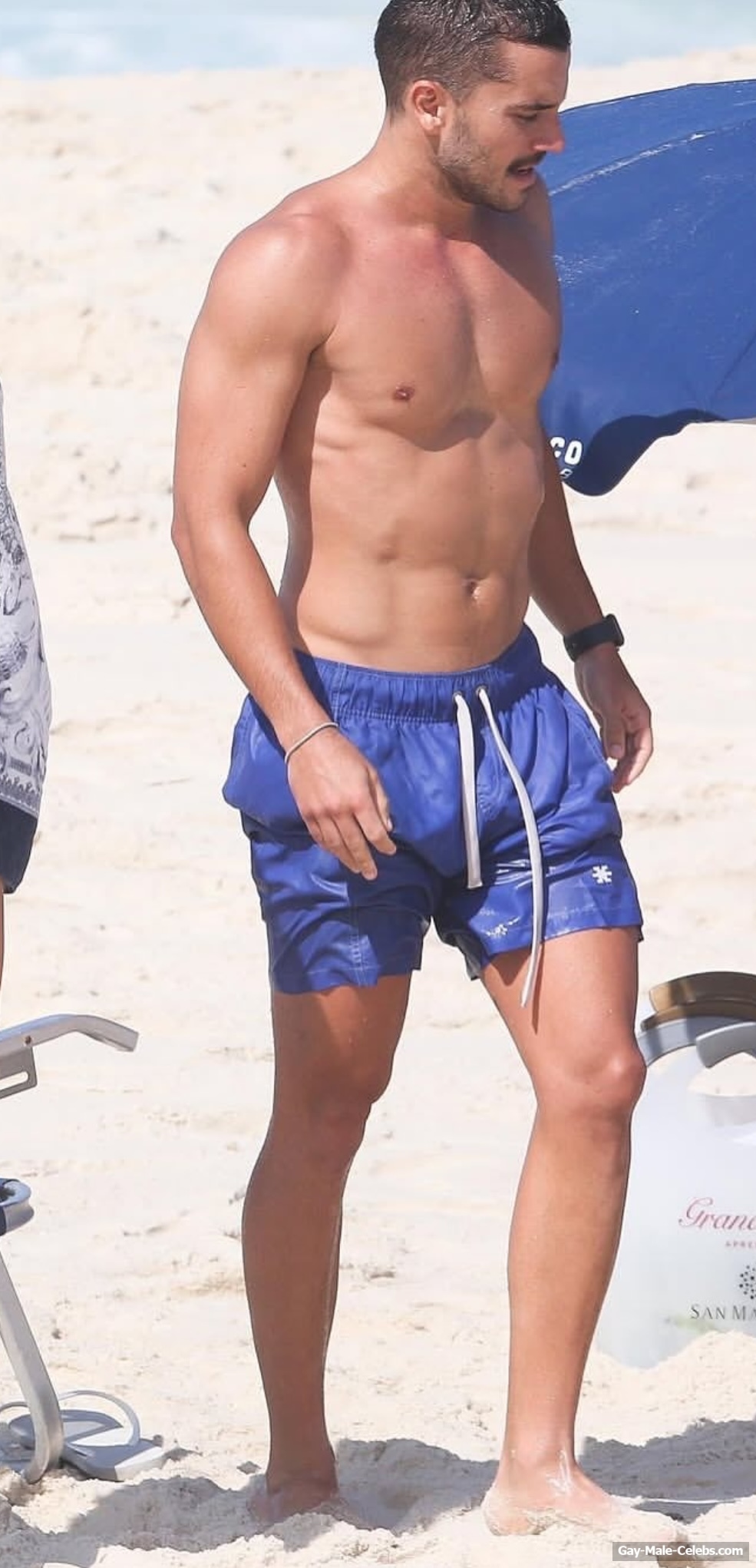 Andre Lamoglia shirtless