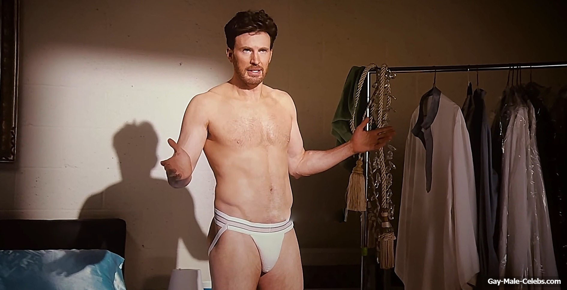 Chris Evans nude bulge