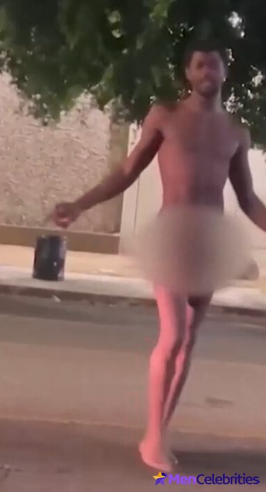 Lil Nas X nude outdoors