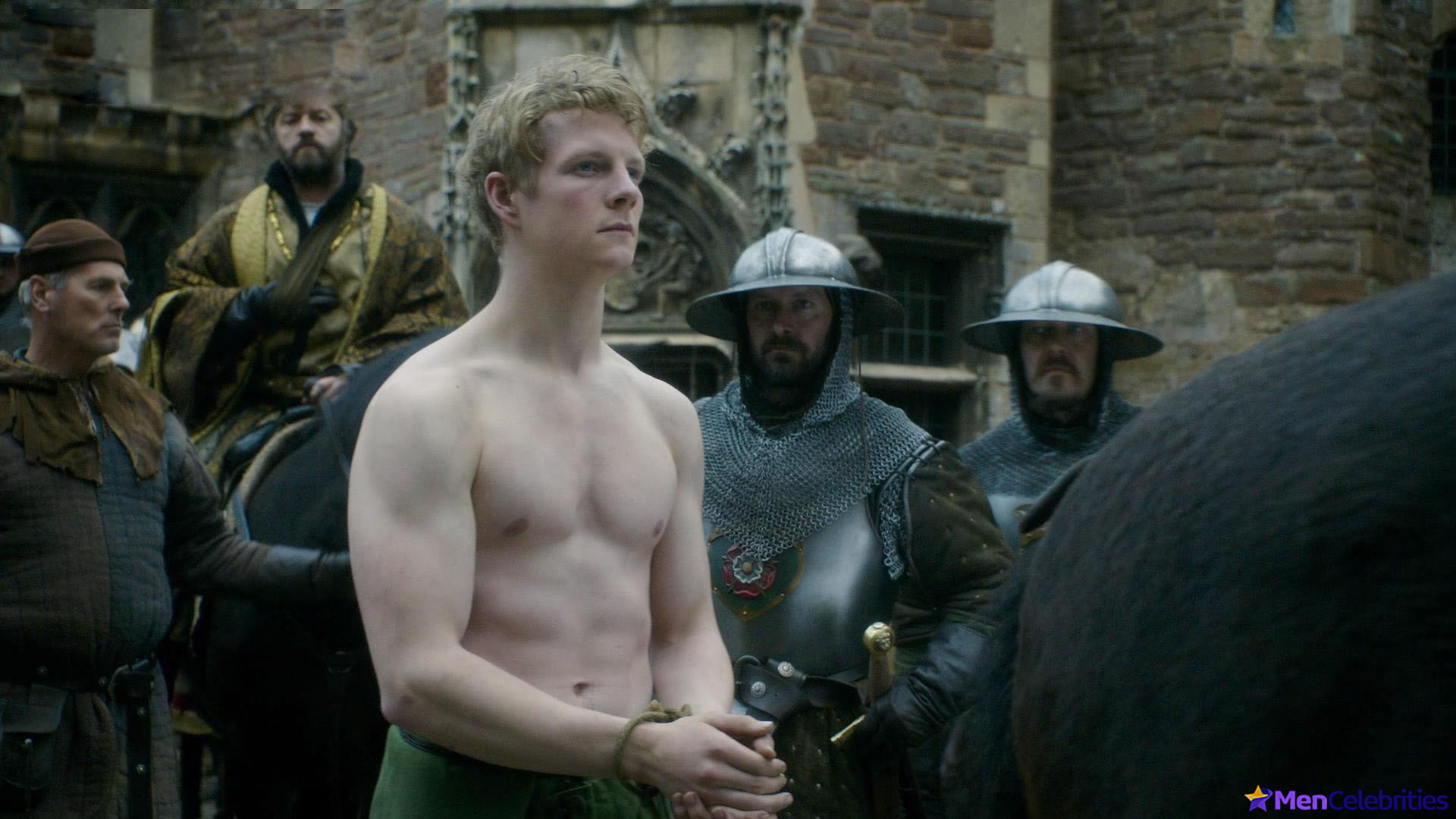 Patrick Gibson naked torso