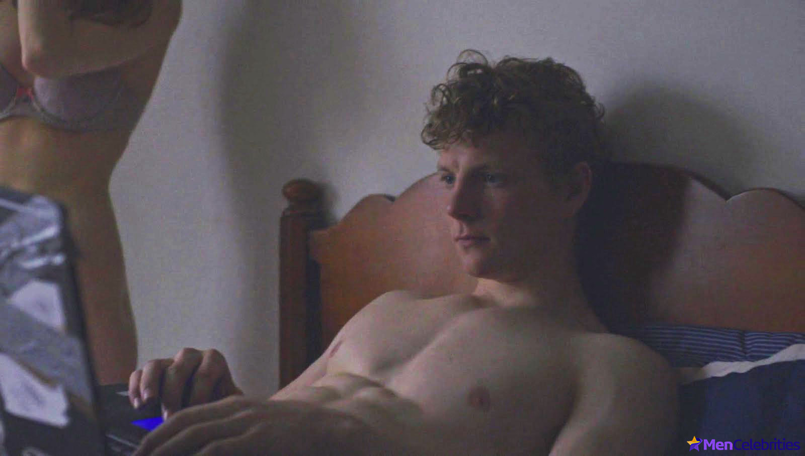 Patrick Gibson erect cock