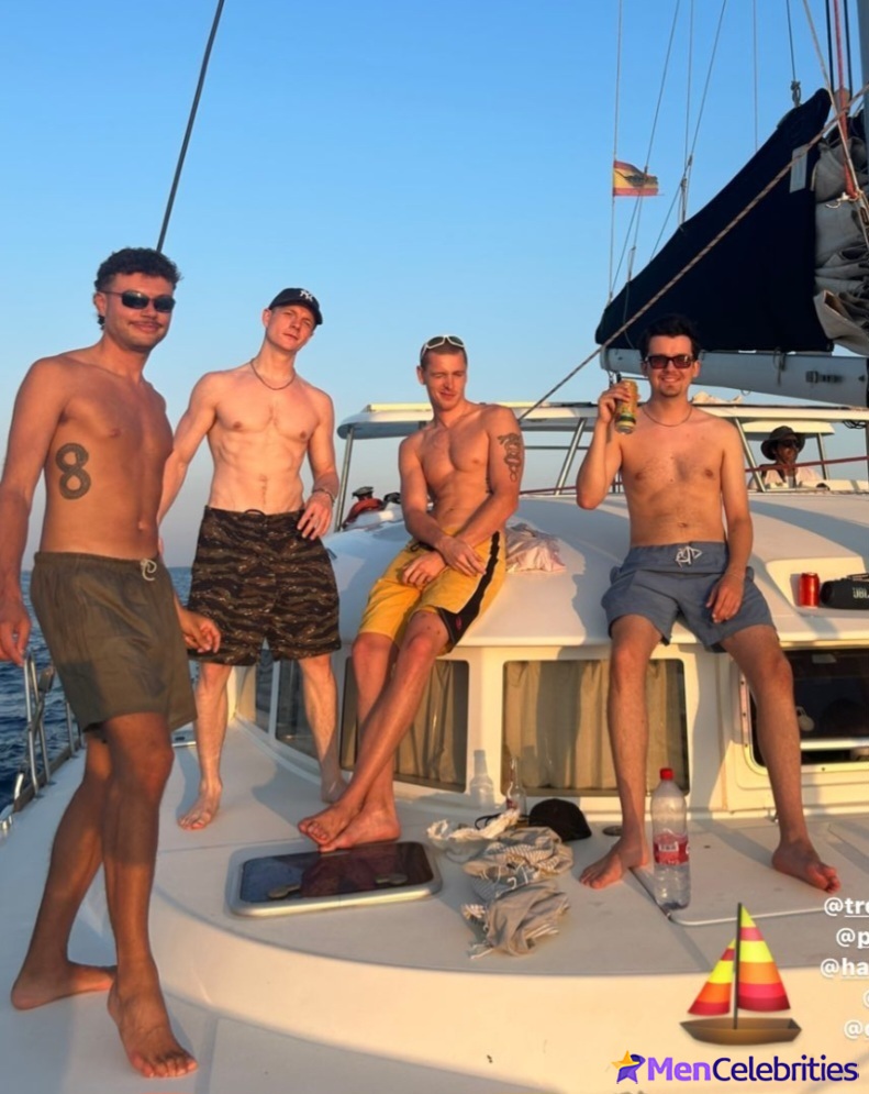 Patrick Gibson shirtless