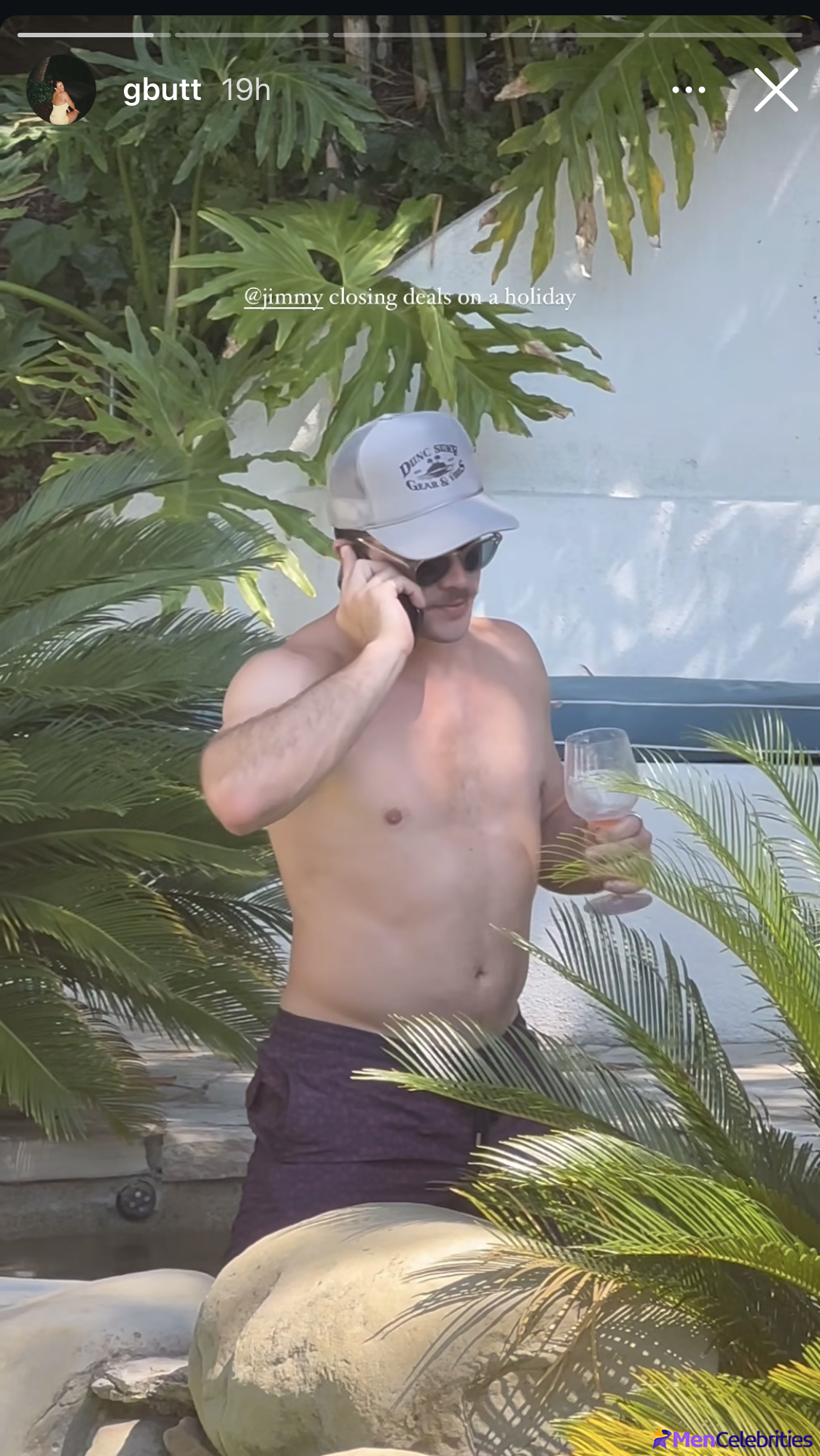 Jimmy Tatro naked torso