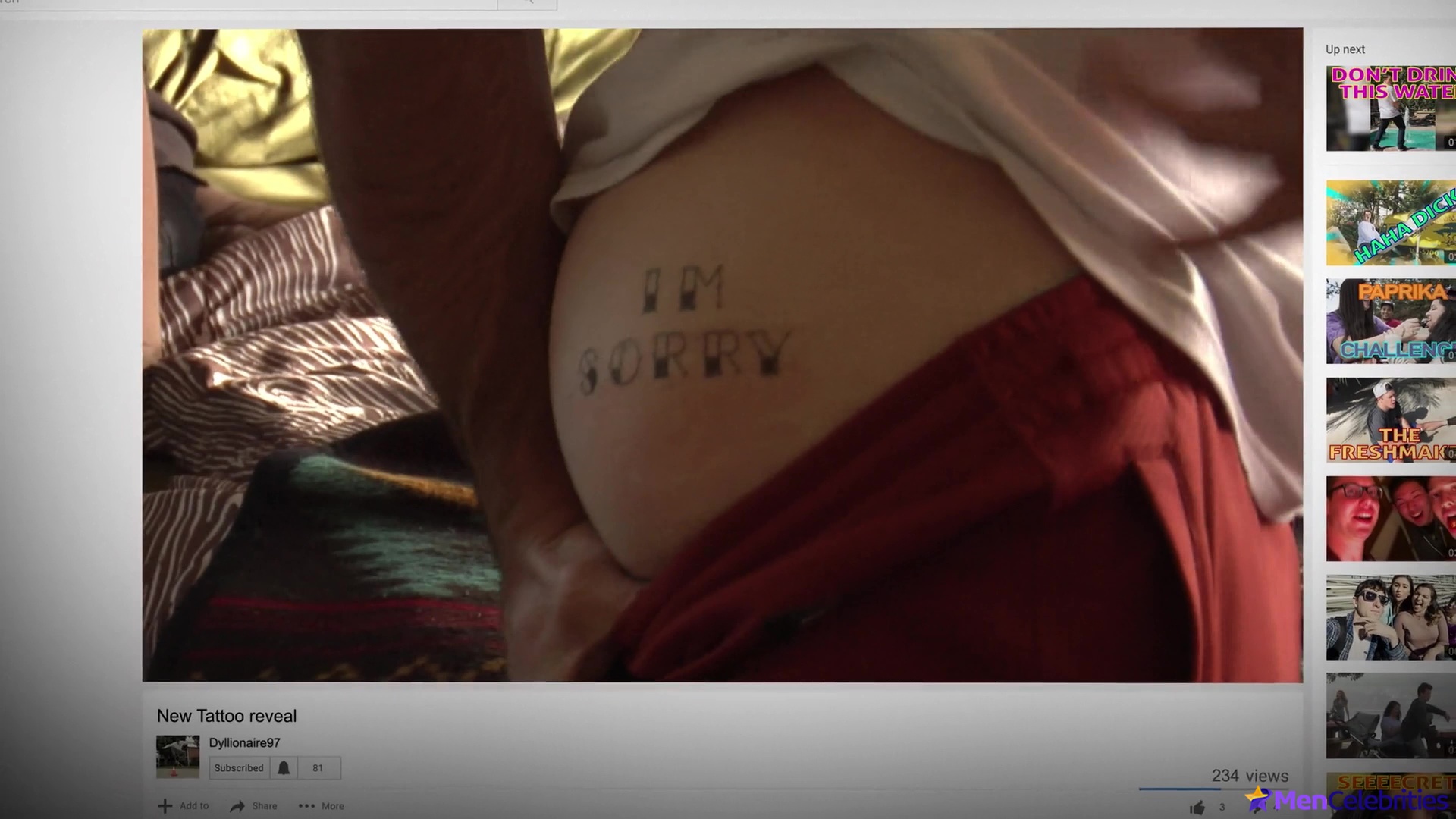 Jimmy Tatro buttocks