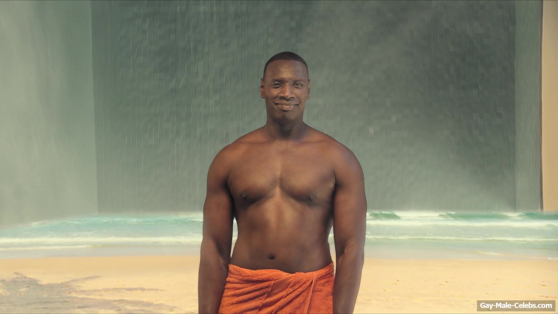 Omar Sy shirtless