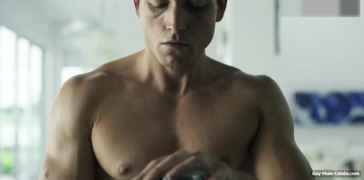 Taron Egerton shirtless