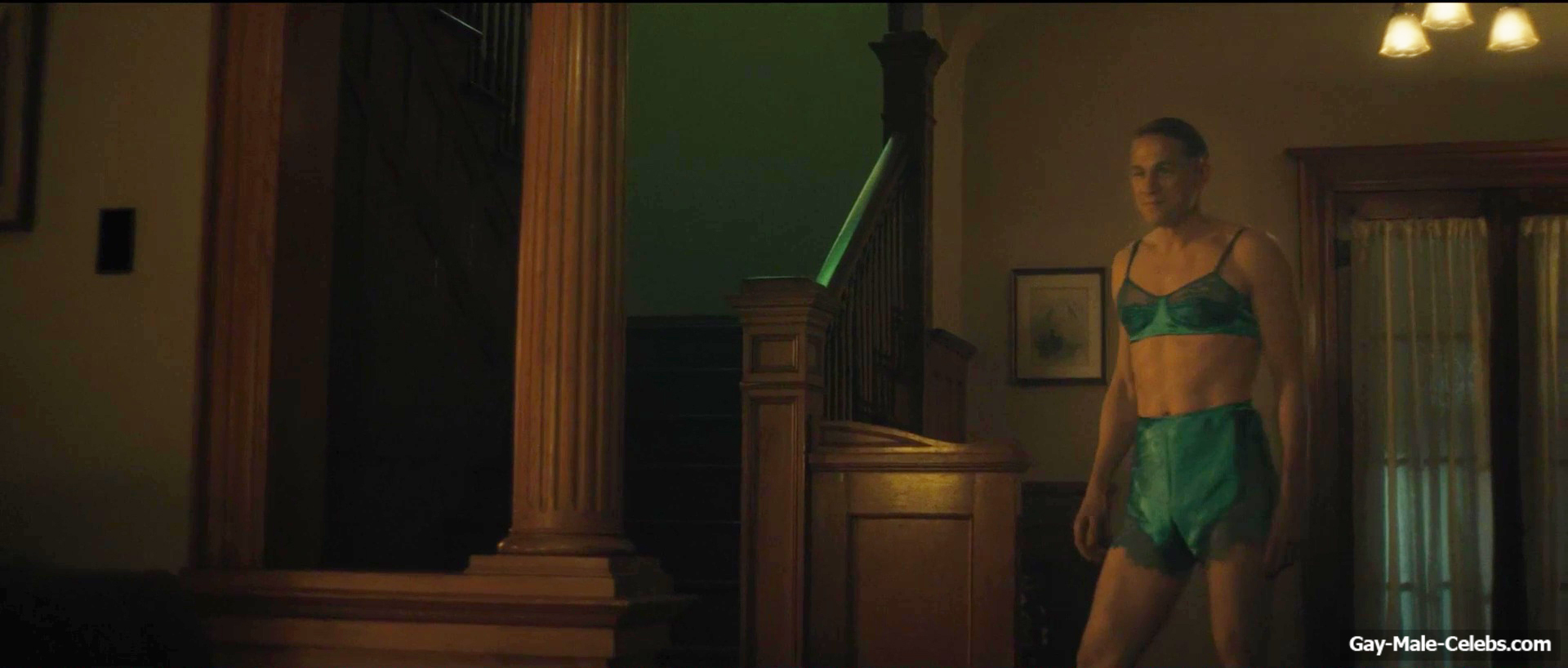 Charlie Hunnam bulge in Monster The Ed Gein Story