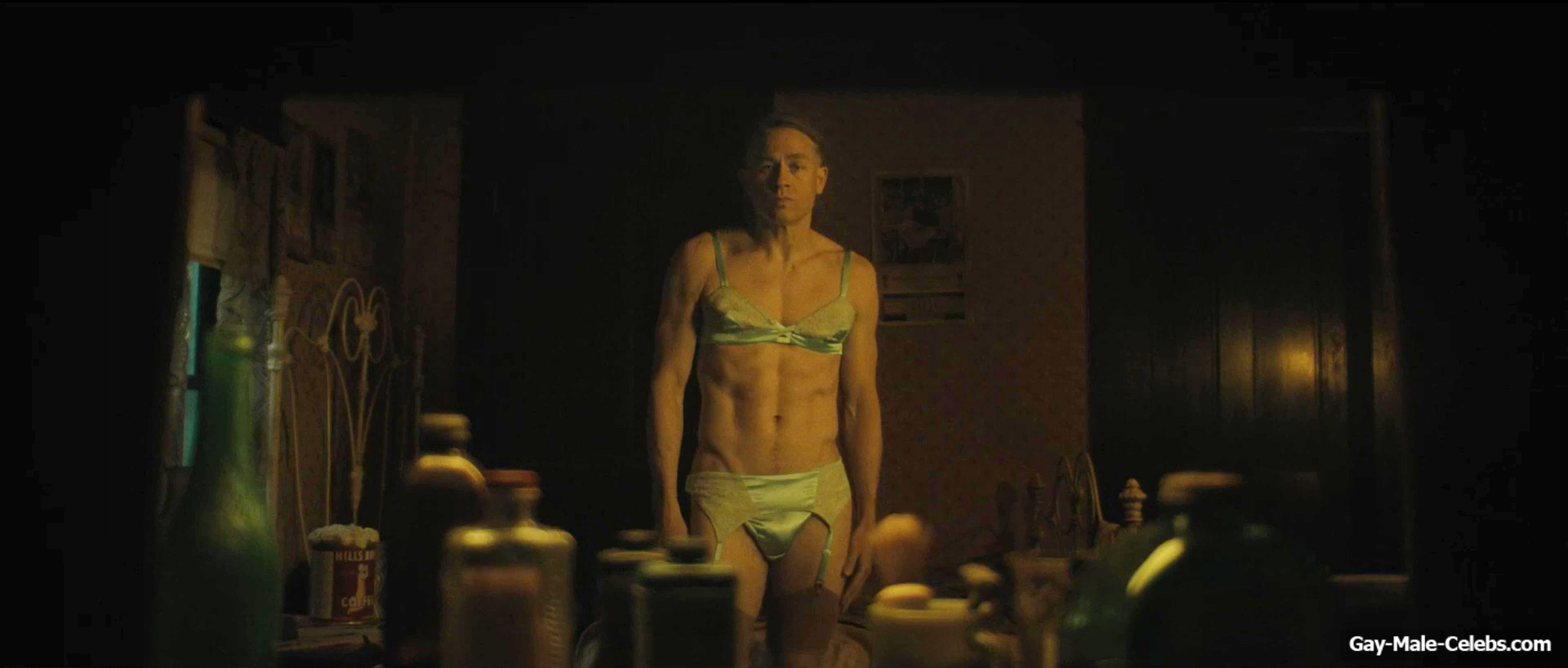 Charlie Hunnam bulge in Monster The Ed Gein Story