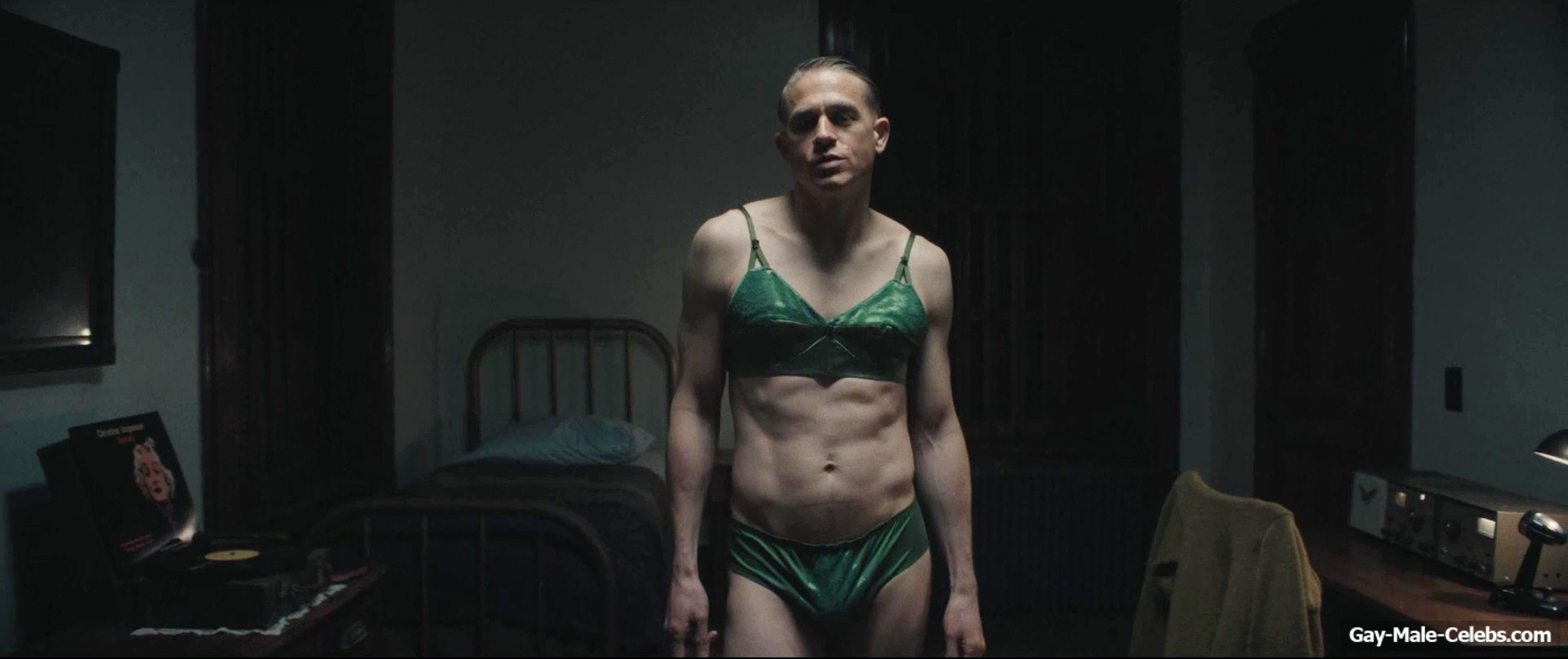 Charlie Hunnam bulge in Monster The Ed Gein Story