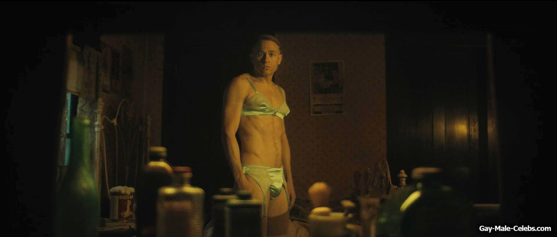 Charlie Hunnam bulge in Monster The Ed Gein Story