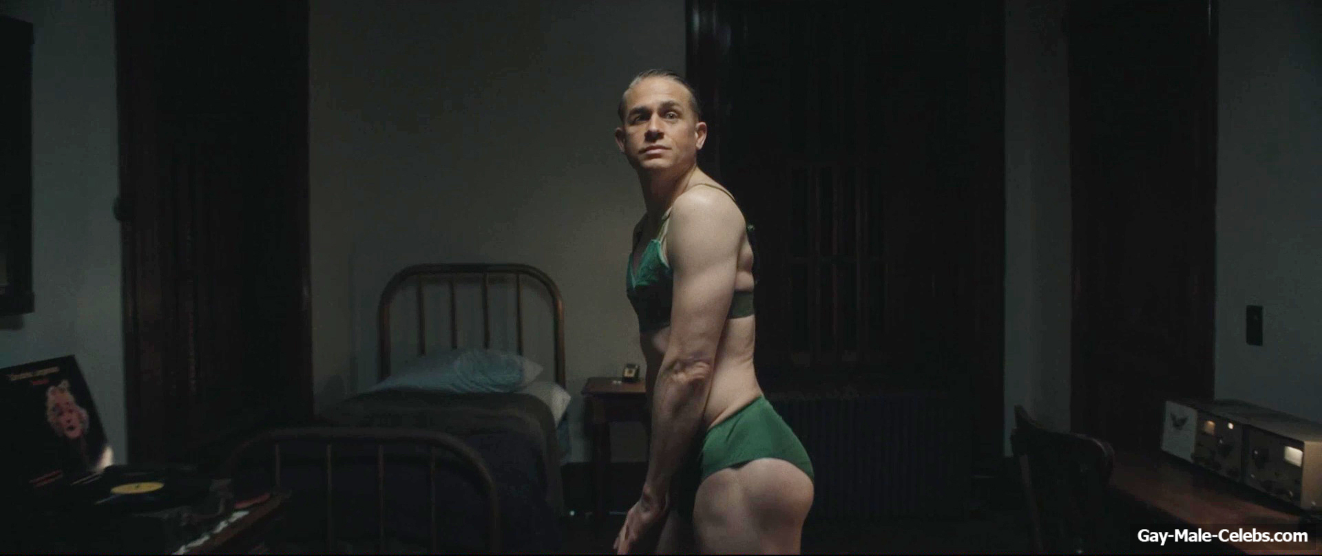 Charlie Hunnam bulge in Monster The Ed Gein Story