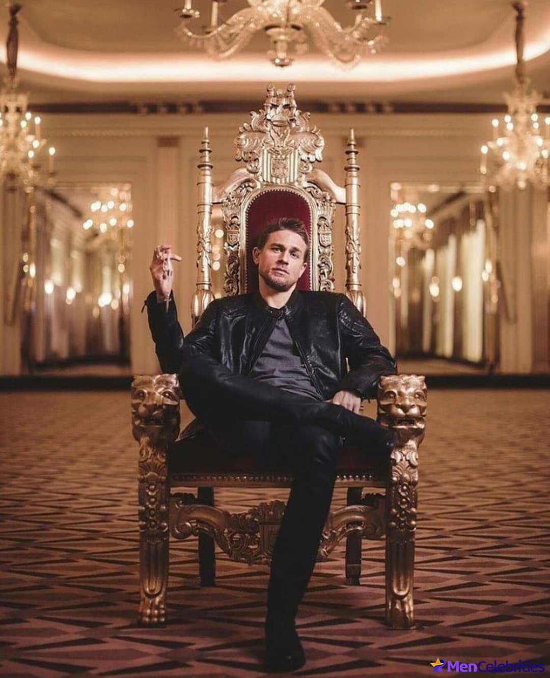 Charlie Hunnam posing